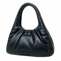 MIU MIU　ミュウミュウ　バッグ　ナッパレザー　マテラッセ　ハンド　2WAY　5BC067　黒　ブラック　ショルダー_画像4