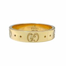 GUCCI　グッチ　リング　アイコン　GG　ロゴ　K18　YG　750　10　9.5号　指輪_画像2