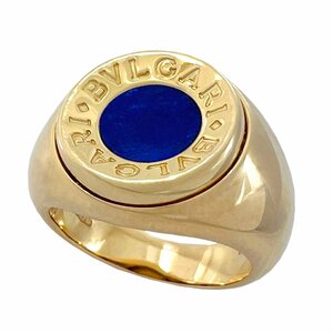 BVLGARI　ブルガリ　リング　ラピスラズリ　K18　YG　750　9号　指輪