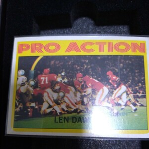 1972 TOPPS FOOTBALL #340 len dawson PRO ACTION Vintage