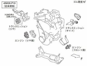 新品 モンスタースポーツ エンジンマウント セルボモード CN31S/CP31S 【647500-2000M】