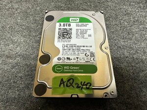 【送60サイズ】WesternDigital　WD30EZRX　3TB 3.5インチSATAハードディスク HDD 使用1973時間 0フォーマット済み 中古品