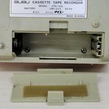 0512-208□当時物 BUBU カセットテープ レコーダー CTR-355 動作未確認 ジャンク レトロ ※簡易梱包 当時物 _画像8
