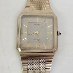 0514-205□不動品 SEIKO Dolce セイコー ドルチェ 角文字盤 ゴールドカラー クオーツ 5931-5490 腕時計 アンティーク 動作未確認 簡易梱包