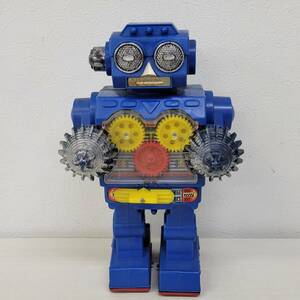 0530-209* Showa Retro Horikawa construction drill robot . river toy electric walk vintage toy tin plate operation not yet verification Junk simple packing 