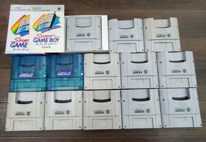 0506-201□任天堂 SFC スーパーゲームボーイ super gameboy2 まとめ 13点　箱・取説付き有 SHVC-042 027 動作未確認 ジャンク 簡易梱包