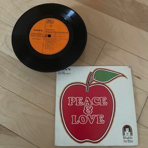 PEACE&LOVE SONYレコード☆スカボロー・フェア、コンドルは飛んで行く、アリスのレストラン、風に吹かれて