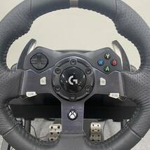 M211-Z15-265 ▲ Logitech G ロジテック Driving Force ドライビングホース 本体 ブラック ゲーム ペダル ハンドル ゲーム用品 運転 車 ②_画像2