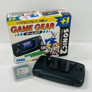 M240-Z9-732 SEGA Sega GAME GEAR Game Gear HGG-3210 electrification has confirmed box / owner manual / soft attaching black game machine game toy ②