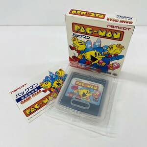 M244-Z9-733 * SEGA Sega namcot Namco GAME GEAR Game Gear PAC-MAN pack man soft box attaching game toy toy cassette ②