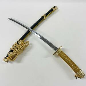 N240-Z9-787 иммитация меча корпус ножны имеется общая длина примерно 41. меч примерно 27. японский меч доспехи меч . длинный меч Gold × черный реквизит историческая драма газонная трава . коллекция меч ②