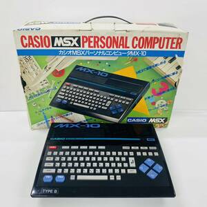 M233-Z13-320 CASIO カシオ MSXパーソナルコンピューター MX-10 通電確認済み ブラック パソコン ゲーム機 ゲーム 昭和レトロ レトロ ②