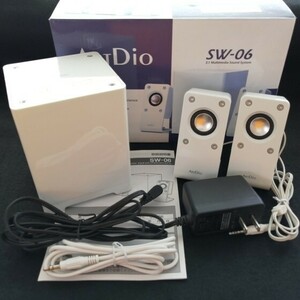 【ジャンク品】 スピーカーセット ARTDio SW-06 ◇ 2.1 Multimedia Sound System／有線／パーツ取り／動作確認掃除済