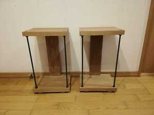  large . san. handmade * speaker stand * pair * man front interior * order possible * iron shelf *