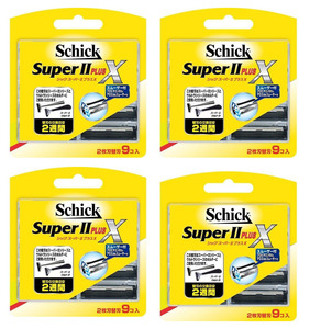 4 коробка комплект Schic super II плюс X бритва 9ko входить TCI-9 4891228303907