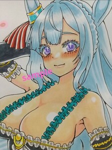 Art hand Auction Handgezeichnete Illustration A4 Größe Uma Musume Mejiro Ardan Originalzeichnung, Comics, Anime-Waren, Handgezeichnete Illustration