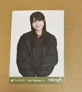 乃木坂46　伊藤理々杏　生写真　2024.February-Ⅱ　MA-1×スカート　