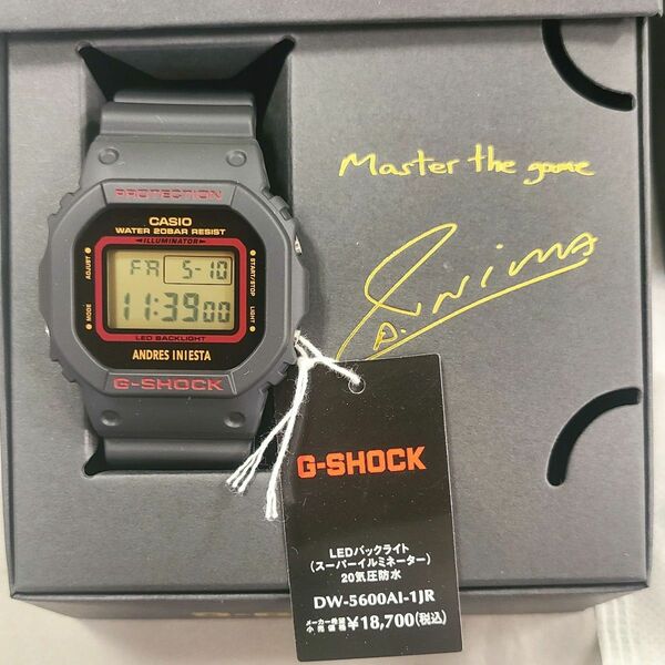 G-SHOCK アンドレス・イニエスタ選手　シグネチャーモデル　DW-5600AI-1JR　新品・未使用プライスタグ付き