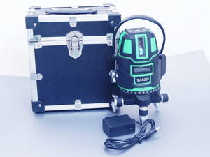  beautiful goods * operation verification ending * green Laser ... vessel SJ-G225 *5 line 6 point rotation Laser line 4 person direction large . lighting model * adaptor * storage case attaching 