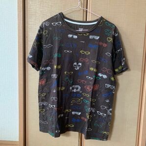 グラニフTシャツ　メガネ柄　Mサイズ