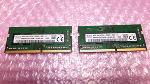 *SK hynix PC4-2666 4GB×2 sheets 8GB PC4-21300