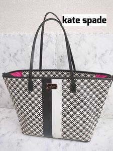 kate spade ケイトスペード　大容量　総柄　PVC　トートバッグ