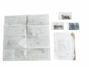 第一次大戦実物 ドイツ軍 書類・写真・地図セット