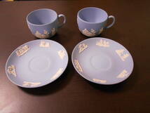 WEDGWOOD カップ＆ソーサー　ブルー 2セット ウェッジウッド 未使用品？_画像2