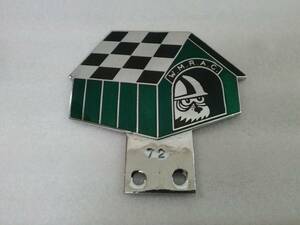 ドッグハウスレーシングクラブ（WMRAC Womans Motor Racing Doghouse Club Car Badge）オリジナル エナメルカーバッジ当時物中古超希少品