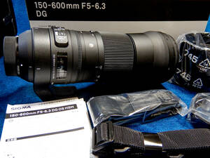 新品同様 SIGMA 150-600mm F5-6.3 DG OS HSM 新品開封ほぼ未使用品 