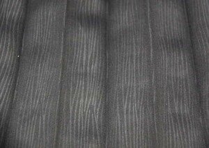 トラックカーテン センターカーテン ストライプ柄 黒 プリーツ 光沢のある生地です 巾120㎝ｘ100㎝ (左右2枚入り) 1級遮