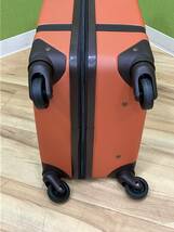 #21379 スーツケース ハード キャリーバッグ オレンジ 【TSA ロック付き】※縦約45㎝×横約32㎝×奥行き20㎝_画像3