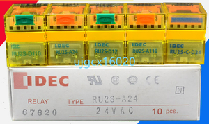 10個入りセット 新品 IDEC製 リレーRJ2S-CL-D12 DC12V/12VDC 保証付き