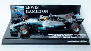 1/43 W08 メキシコGP L.Hamilton World Champion 2017 ミニチャンプス