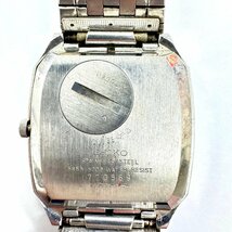 SEIKO KING QUARTS/セイコー キング クォーツ 5855-5000 デイト スクエア 3針 メンズ腕時計 不動_画像8