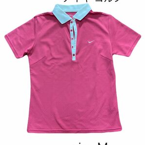 NIKE 半袖ポロシャツ　ピンク　Mサイズ　NIKEGOLF ポロシャツ