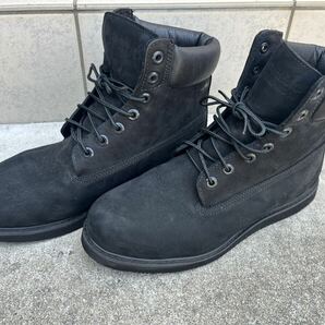 【美品】ティンバーランド Timberland プレミアウォータープルーフ ブーツ レザー ショート 8.5W 26.5cm 黒 ブラック の画像1