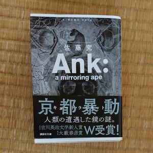 【値下げ】美品！ Ａｎｋ　ａ　ｍｉｒｒｏｒｉｎｇ　ａｐｅ （講談社文庫　さ１１６－２） 佐藤究／〔著〕