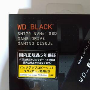 【送料無料】新品未開封 NVMe SSD GEN4 1TB WD BLACK SN770 M.2 2280 WDS100T3X0E WesternDigitalの画像2