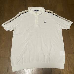 Munsingwear Munsingwear wear golf wear cotton polo-shirt with short sleeves men's L white 