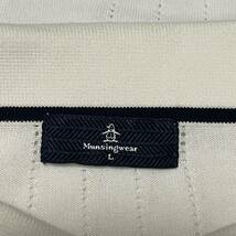 Munsingwear マンシングウェア ゴルフウエア コットン 半袖 ポロシャツ メンズ Ｌ 白_画像4