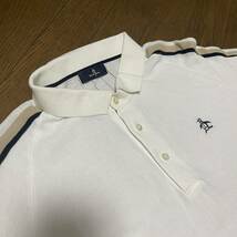 Munsingwear マンシングウェア ゴルフウエア コットン 半袖 ポロシャツ メンズ Ｌ 白_画像3
