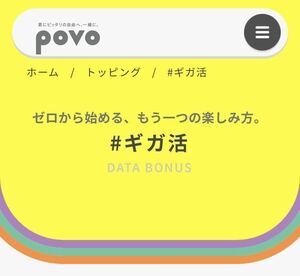 povo2.0 ギガ活プロモコード(300MBx1) #4