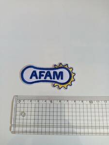 【中古】ワッペン　ＡＦＡＭ　レトロ　バイク　モータースポーツ　レーシングジャケットなどに。匿名配送　送料一律180円　　