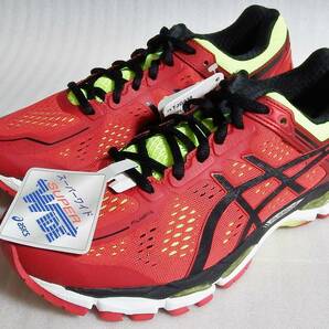 【タグ付き未着用】 アシックス ゲルカヤノ22 スーパーワイド 24.5cm レッド asics GEL-KAYANO22-SW TJG938 【送料無料】