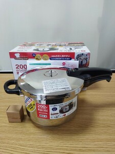 [ unused goods ] pearl metal pressure cooker 5.5L 3 layer bottom one hand pressure cooker made of stainless steel home use pressure cooker single-handled pot stainless steel cookware saucepan cooking shef