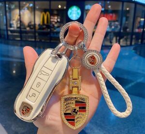[3 позиций комплект ] Porsche специальный чехол для ключей PVC производства ключ покрытие брелок для ключа Cayenne Panamera 911 Boxster ta кальмар ma отношение man 