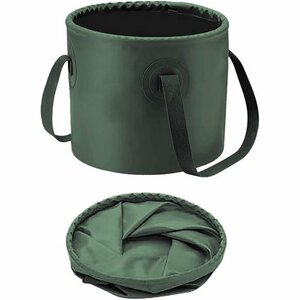  new goods bucket . car bucket baccan fishing ..... tatami type bucket green / khaki 20 liter high capacity folding 169