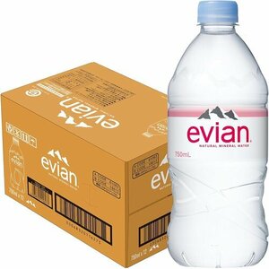 新品 Evian 輸入品 750ml×12本 ペットボトル ミネラルウォーター 硬水 evian 伊藤園 エビアン 62