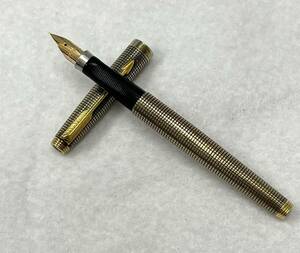 #28851 PARKER/パーカー/万年筆 ペン先 14K 585/スターリング シルバー STERLING SILVER CAP＆BALLEL ジャンク